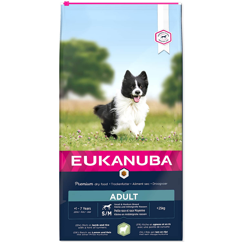 EUKANUBA Adult Small & Medium Breed Lamb 12 kg