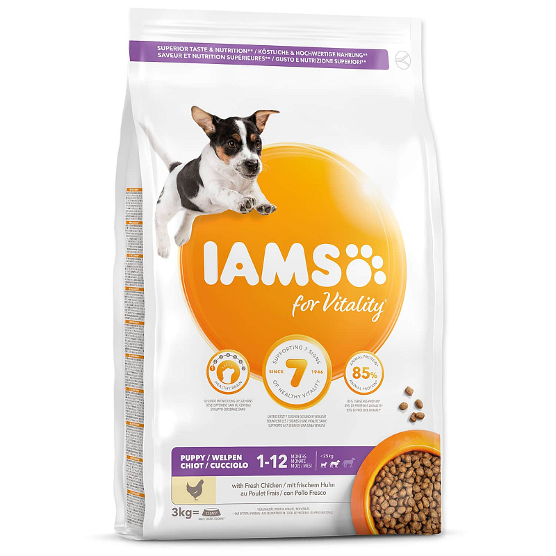 IAMS Dog Puppy Small & Medium Chicken 3 kg