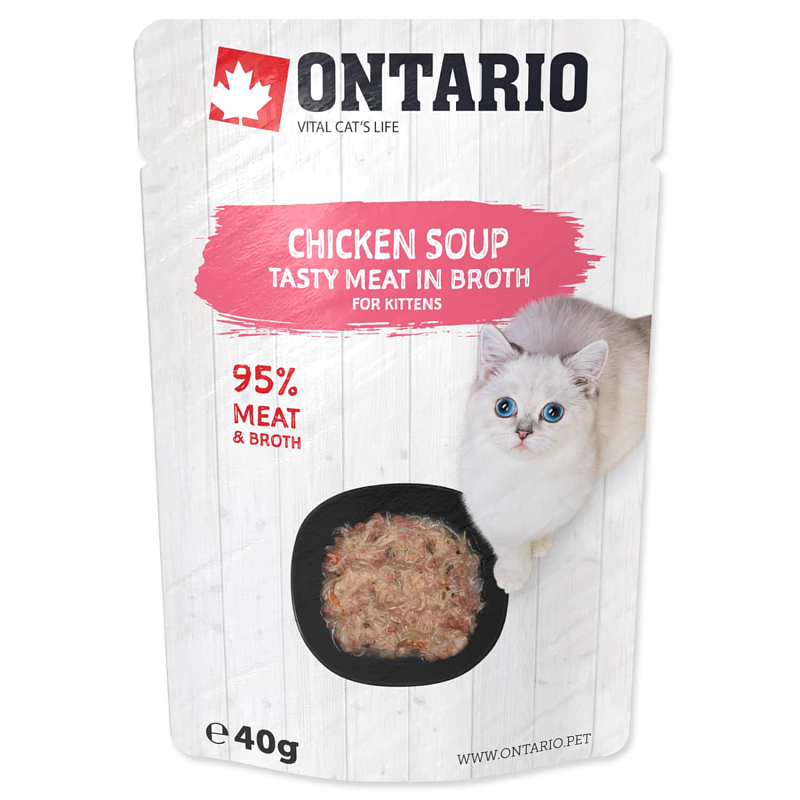 Polévka ONTARIO Kitten kuřecí 40 g