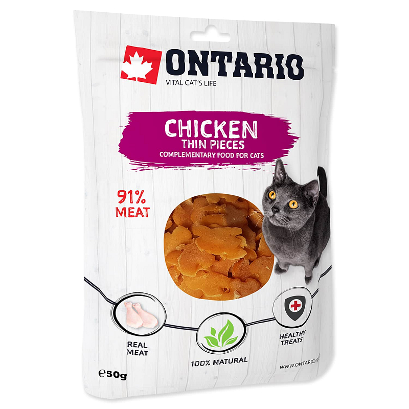 Pochoutka ONTARIO kuřecí tenké kousky 50 g