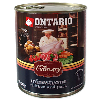 Konzerva ONTARIO Culinary Minestrone Chicken and Pork 800 g