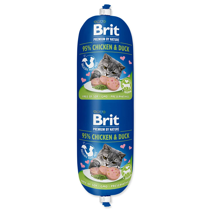 BRIT Premium by Nature Sausage CAT Chicken & Duck 180 g
