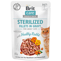 Kapsička BRIT Care Cat Sterilized Fillets in Gravy with Healthy Rabbit 85 g