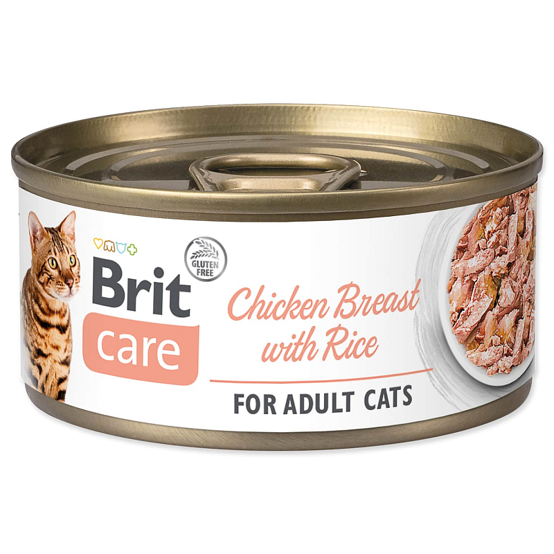 Konzerva BRIT Care Cat Chicken Breast with Rice 70 g