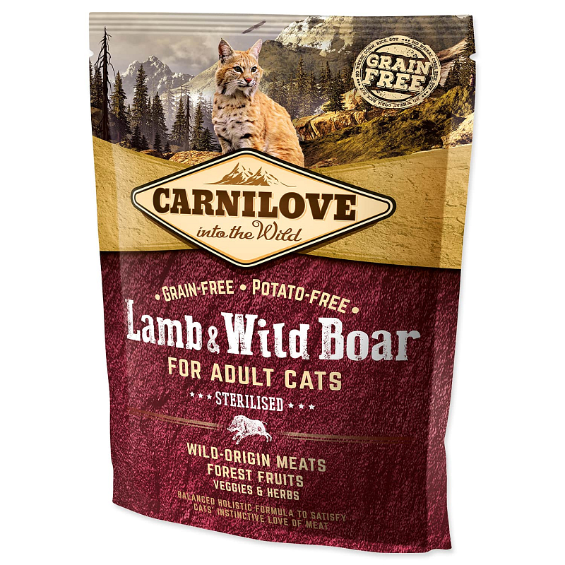 CARNILOVE Lamb and Wild Boar Adult Cats Sterilised 400 g