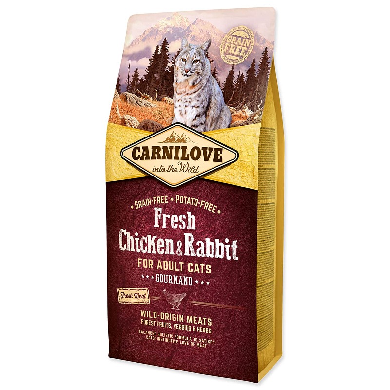 CARNILOVE Fresh Chicken & Rabbit Gourmand for Adult cats 6 kg