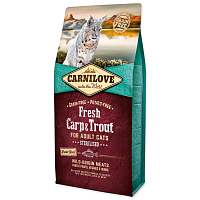 CARNILOVE Fresh Carp & Trout Sterilised for Adult cats 6 kg