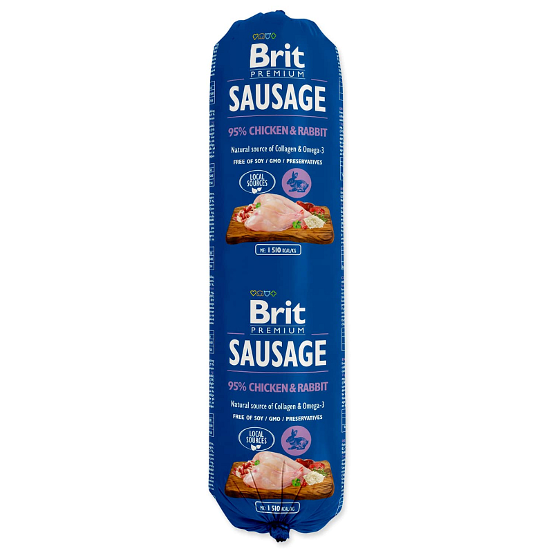 Salám BRIT Premium Dog Sausage Chicken & Rabbit 800 g