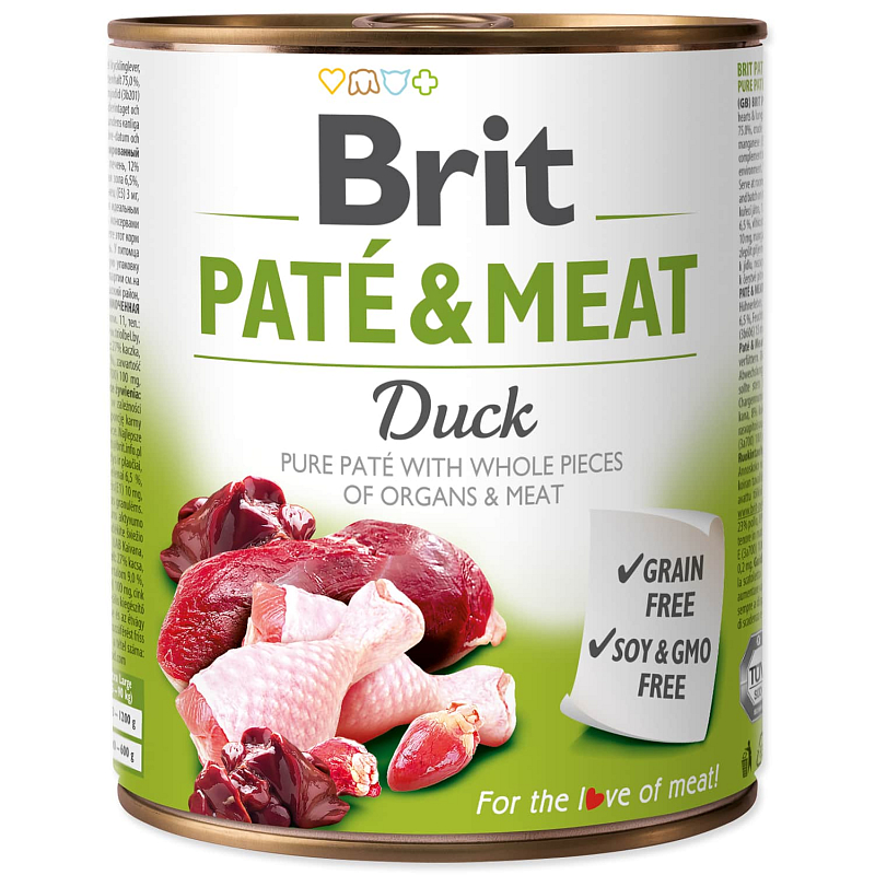 Konzerva BRIT Paté & Meat Duck 800 g