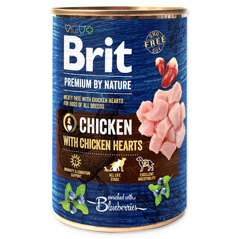 BRIT Premium by Nature Chicken with Hearts 400 g