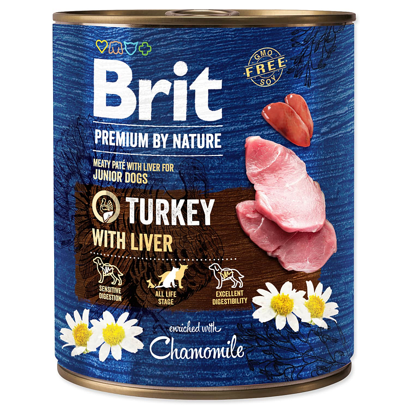 BRIT Premium by Nature Turkey with Liver 800 g