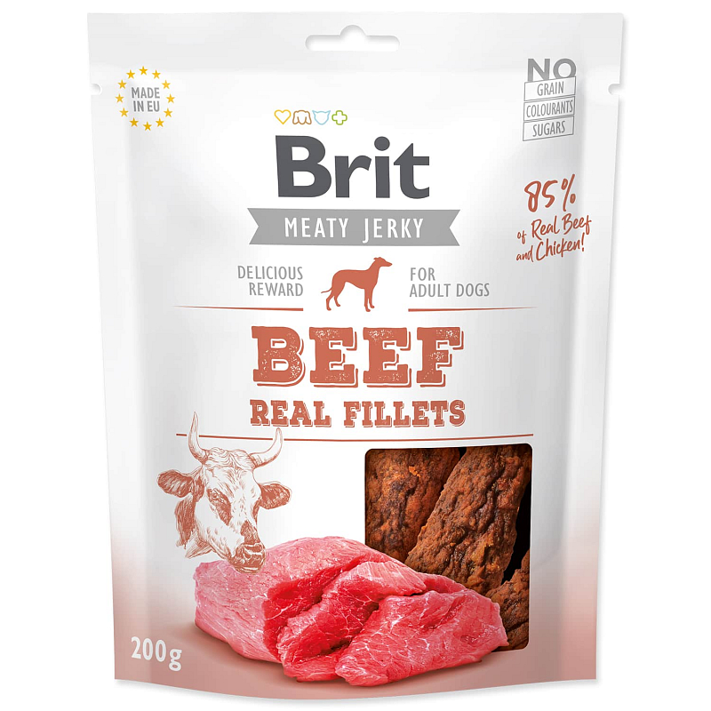 Snack BRIT Jerky Beef and chicken Fillets 200 g