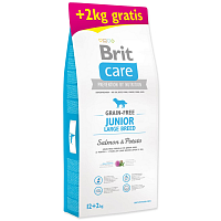 BRIT Care Grain-free Junior Large Breed Salmon & Potato 12+2 kg