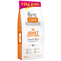 BRIT Care Dog Adult Medium Breed Lamb & Rice 12+2 kg ZDARMA 14 kg