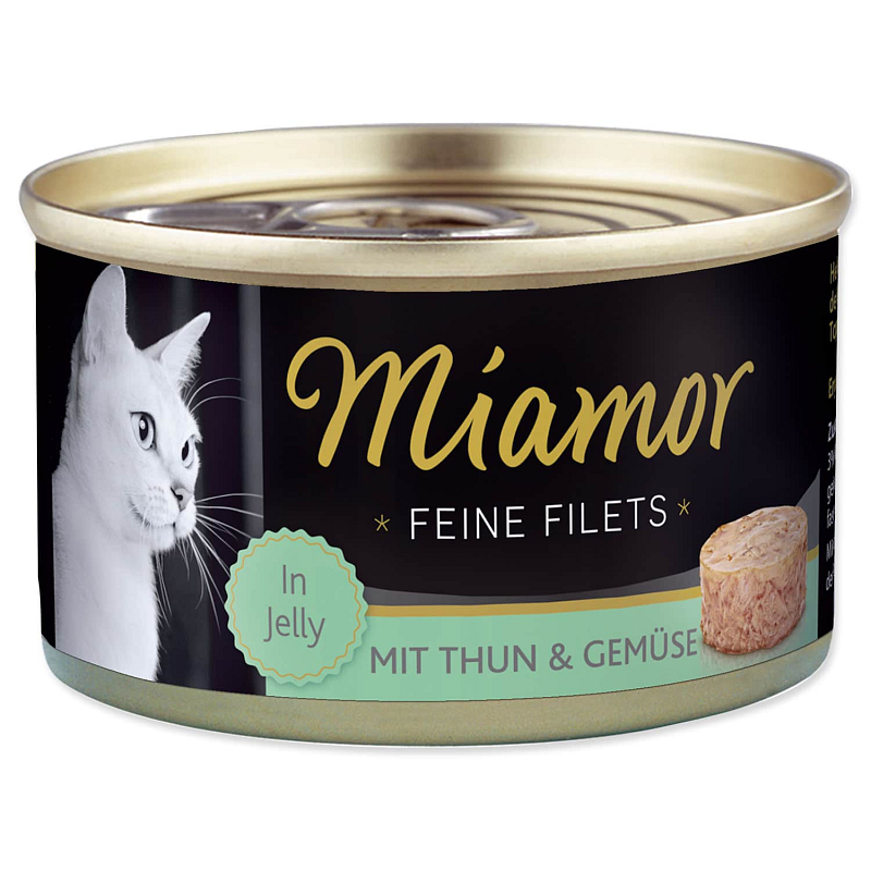Konzerva MIAMOR Feine Filets tuňák + zelenina v želé - KARTON (24ks) 100 g