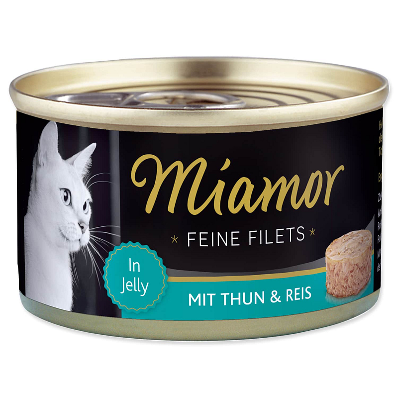 Konzerva MIAMOR Feine Filets tuňák + rýže v želé - KARTON (24ks) 100 g