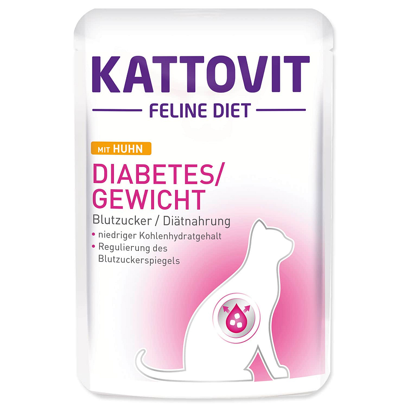 Kapsička KATTOVIT Diabetes kuře - KARTON (24ks) 85 g