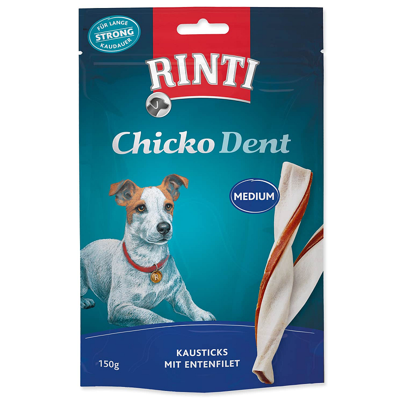 Pochoutka RINTI Extra Chicko Dent Medium kachna - KARTON (9ks) 150 g
