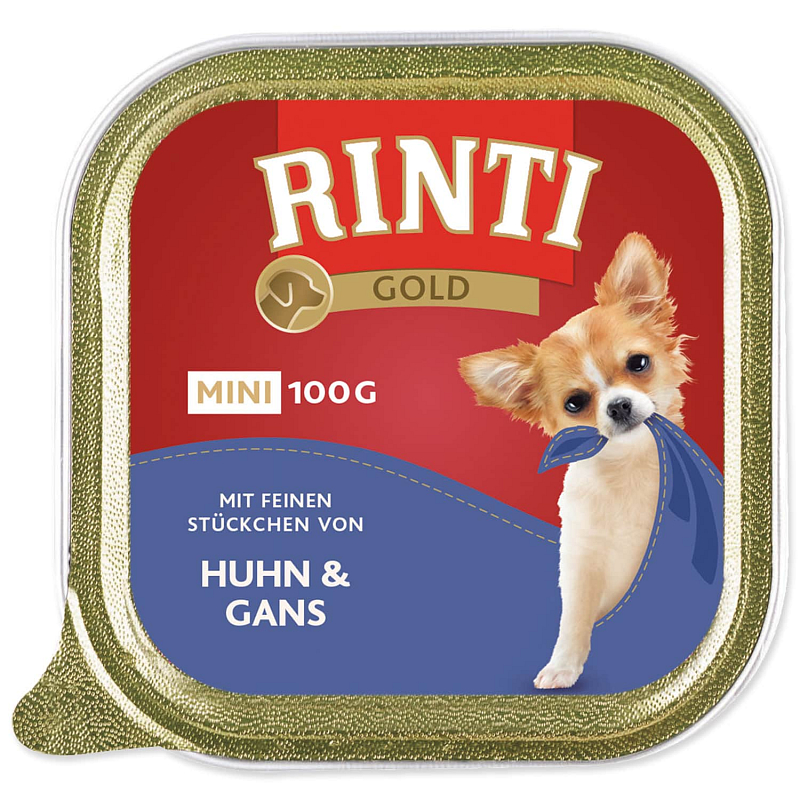 Vanička RINTI Gold Mini kuře + husa - KARTON (16ks) 100 g
