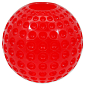 Hračka DOG FANTASY Strong míček gumový s důlky červený 6,3 cm 1 ks