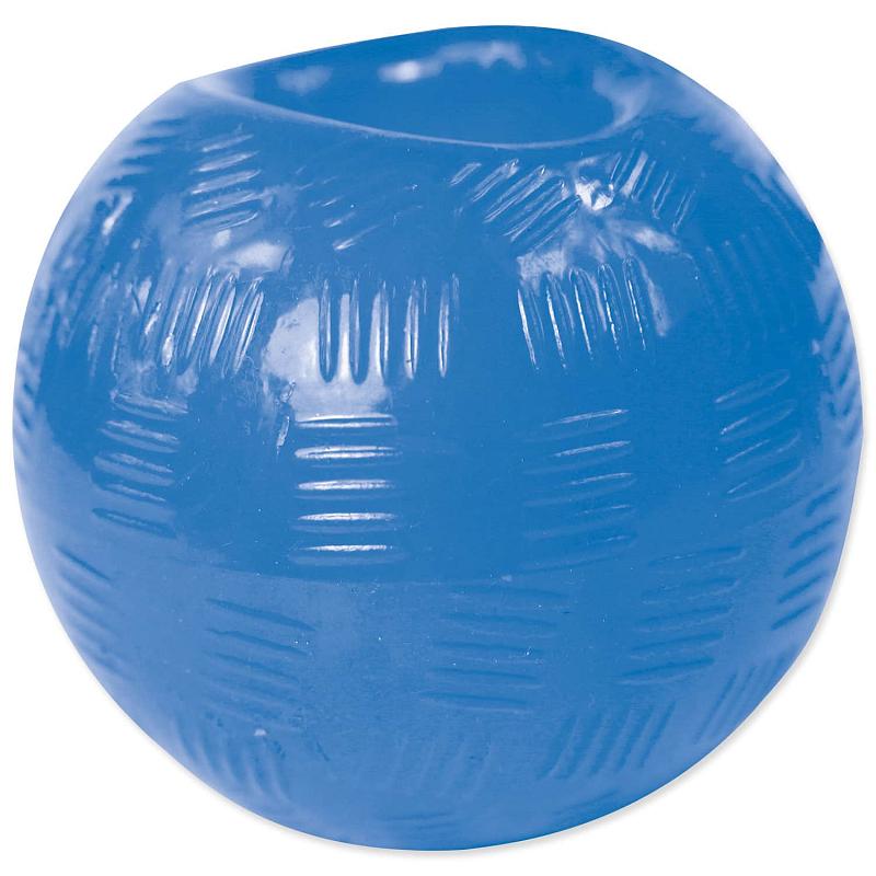 Hračka DOG FANTASY Strong míček gumový modrý 8,9 cm 1 ks