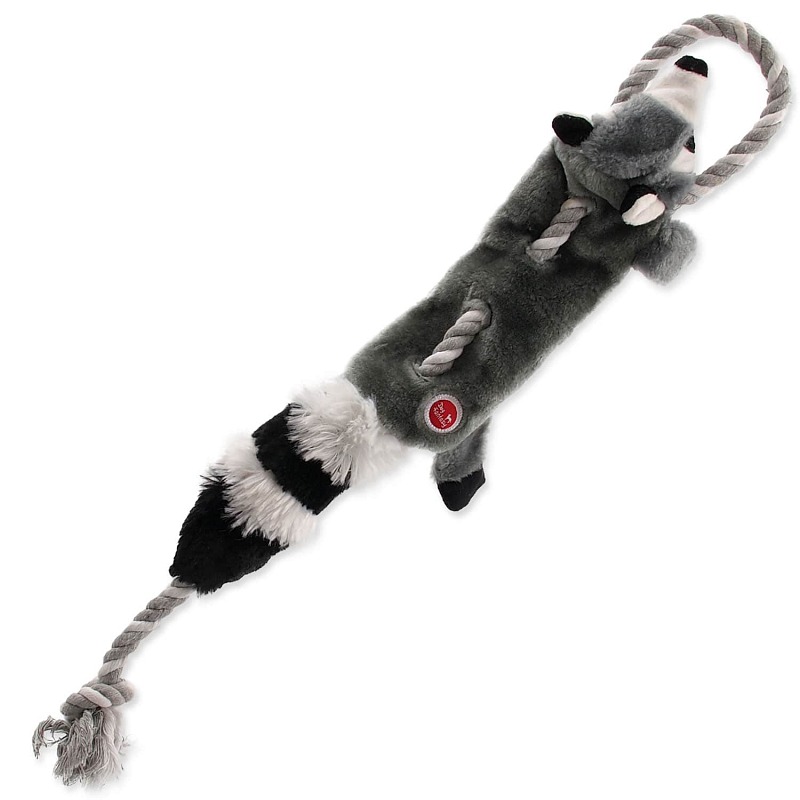 Hračka DOG FANTASY Skinneeez s provazem mýval 57,5 cm 1 ks