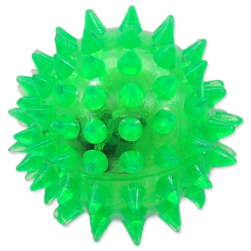 Hračka DOG FANTASY míček LED zelený 5 cm 1 ks