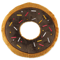 Hračka DOG FANTASY donut hnědý 23 cm 1 ks