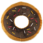 Hračka DOG FANTASY donut hnědý 23 cm 1 ks