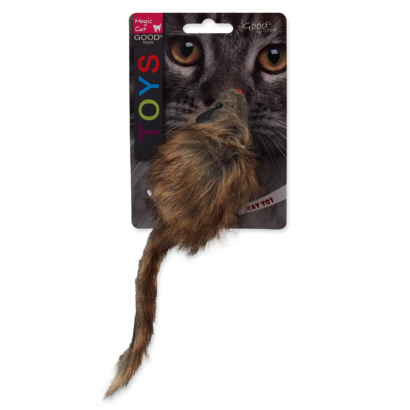 Hračka MAGIC CAT myš plyšová Gigant s catnipem 21 cm 1 ks