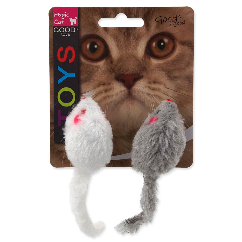 Hračka MAGIC CAT myšky chrastící s catnipem 11 cm 2 ks