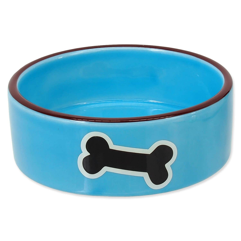 Miska DOG FANTASY keramická potisk kost modrá 12,5 cm 0.29 l