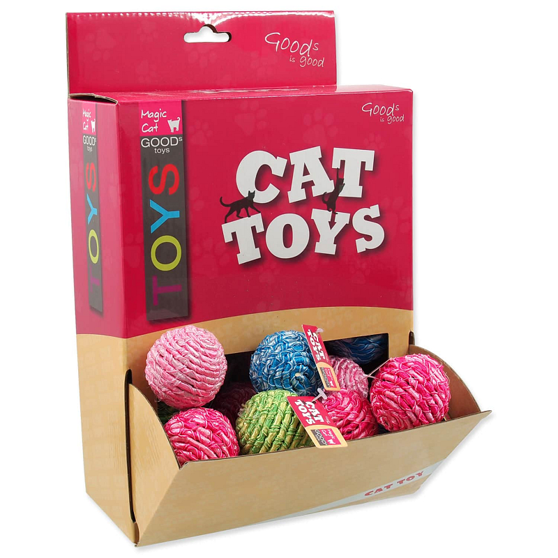 Displej Hračky MAGIC CAT míček bavlněný 4 cm 45 ks
