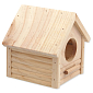 Domek SMALL ANIMALS budka dřevěný 12 x 12 x 13,5 cm 1 ks