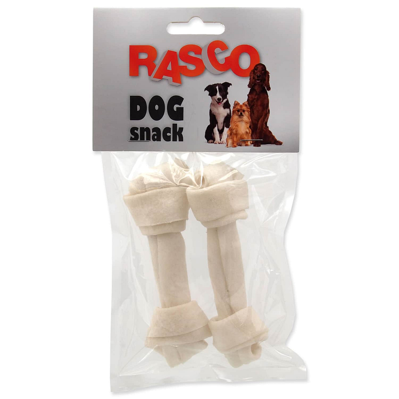 Uzle RASCO Dog buvolí bílé 11 cm 2 ks