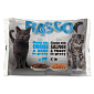 Kapsičky RASCO Cat s lososem a pstruhem / s kuřecím a hovězím multipack 400 g