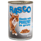 Konzerva RASCO Cat drůbeží kousky ve šťávě 415 g
