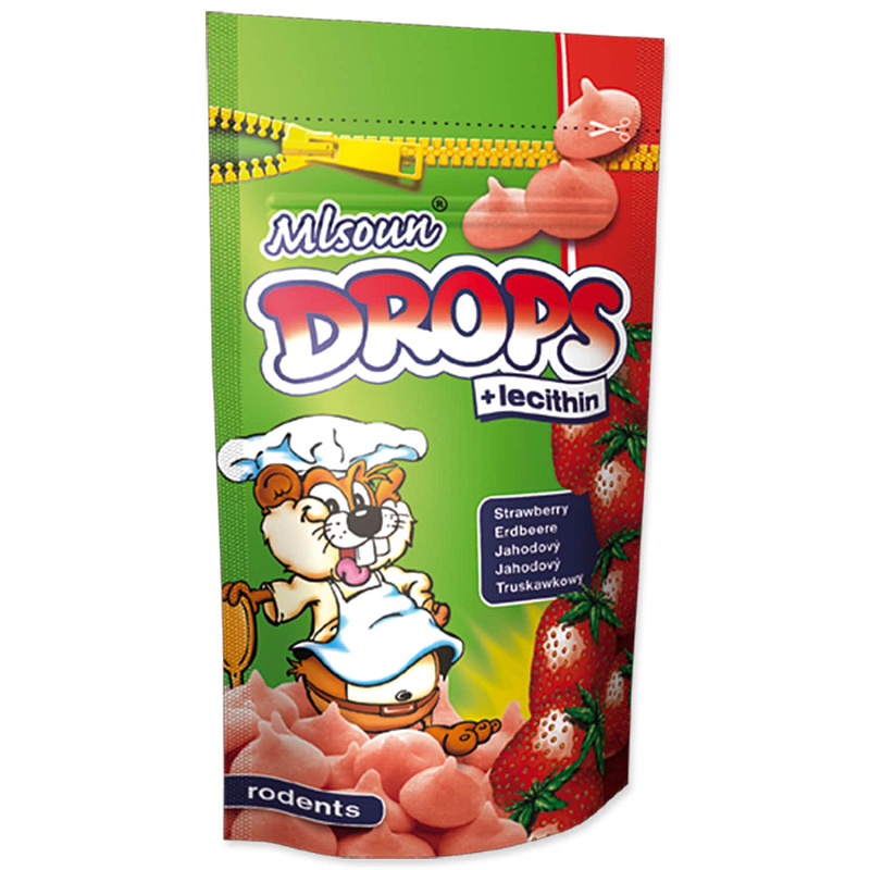 MLSOUN Dropsy jahodové 75 g