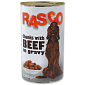Konzerva RASCO Dog hovězí kousky ve šťávě 1240 g