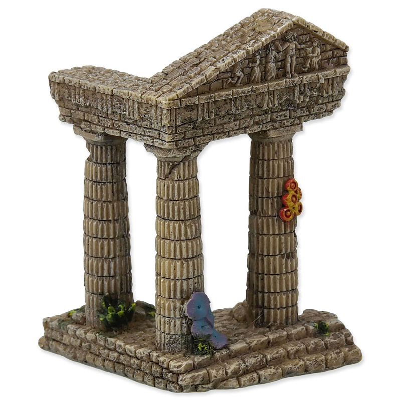 Dekorace AQUA EXCELLENT Zřícenina chrámu 7,5 cm 1 ks