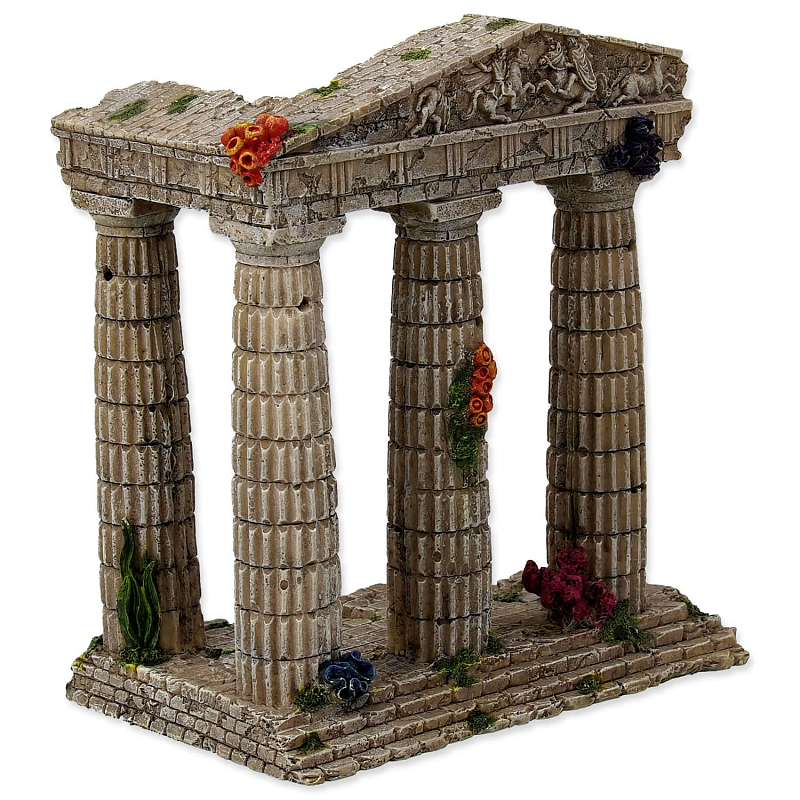 Dekorace AQUA EXCELLENT Zřícenina chrámu 15,5 cm 1 ks