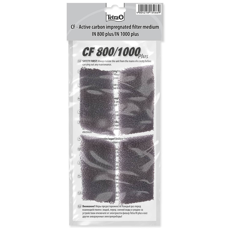 Náplň uhlí aktivní TETRA IN NEW 800 / 1000 4 ks