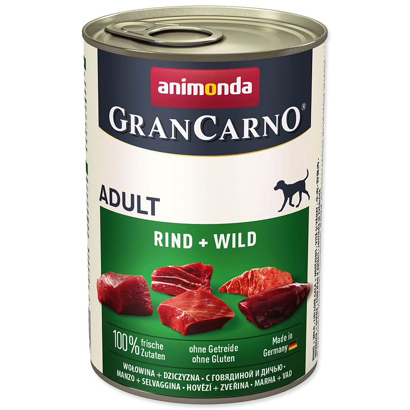 Konzerva ANIMONDA Gran Carno hovězí + zvěřina - KARTON (6ks) 400 g