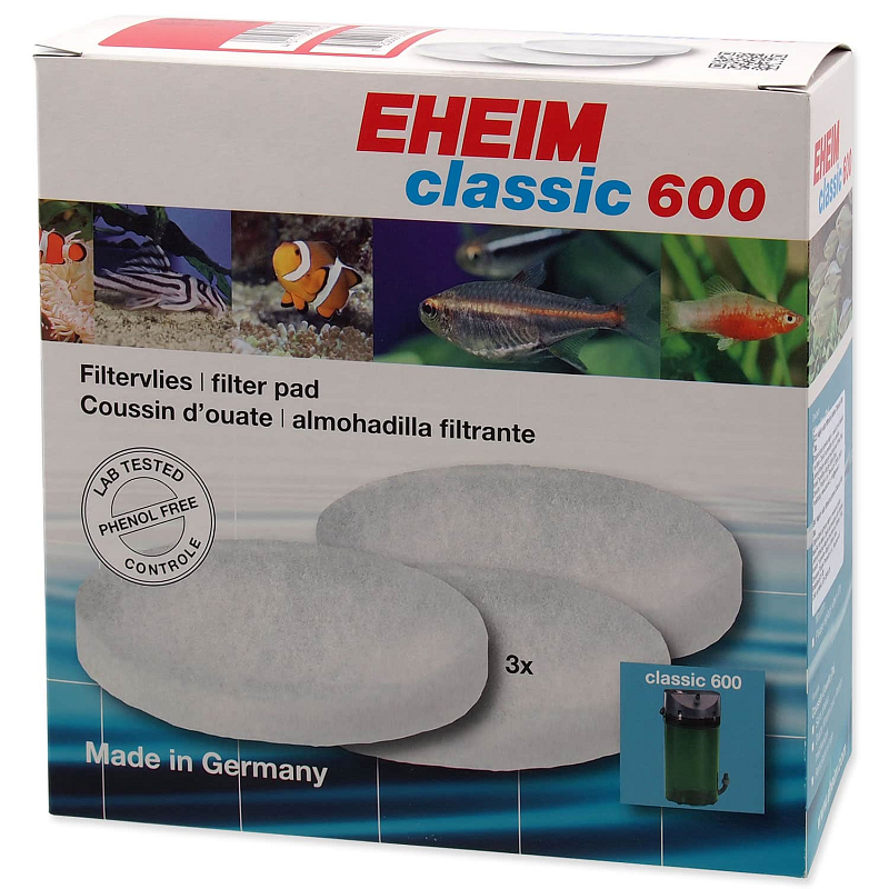 Náplň EHEIM vata filtrační jemná Classic 600 3 ks