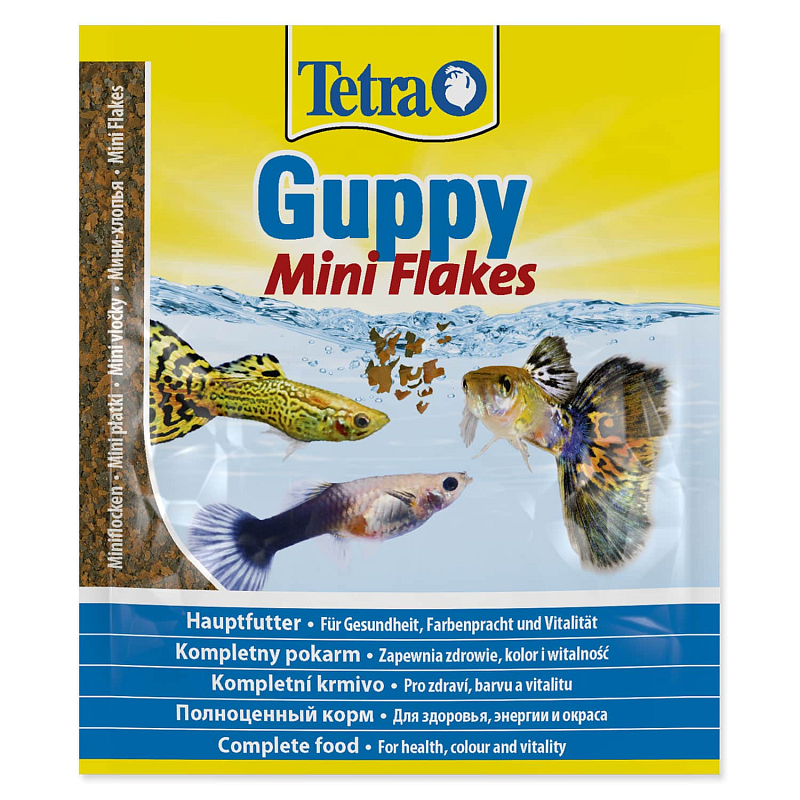 TETRA Guppy Mini Flakes sáček - KARTON (300ks) 12 g