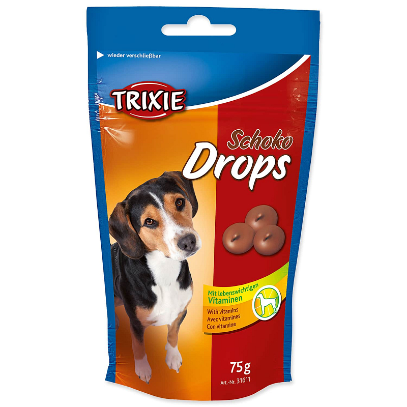 Dropsy TRIXIE Dog čokoládové 75 g