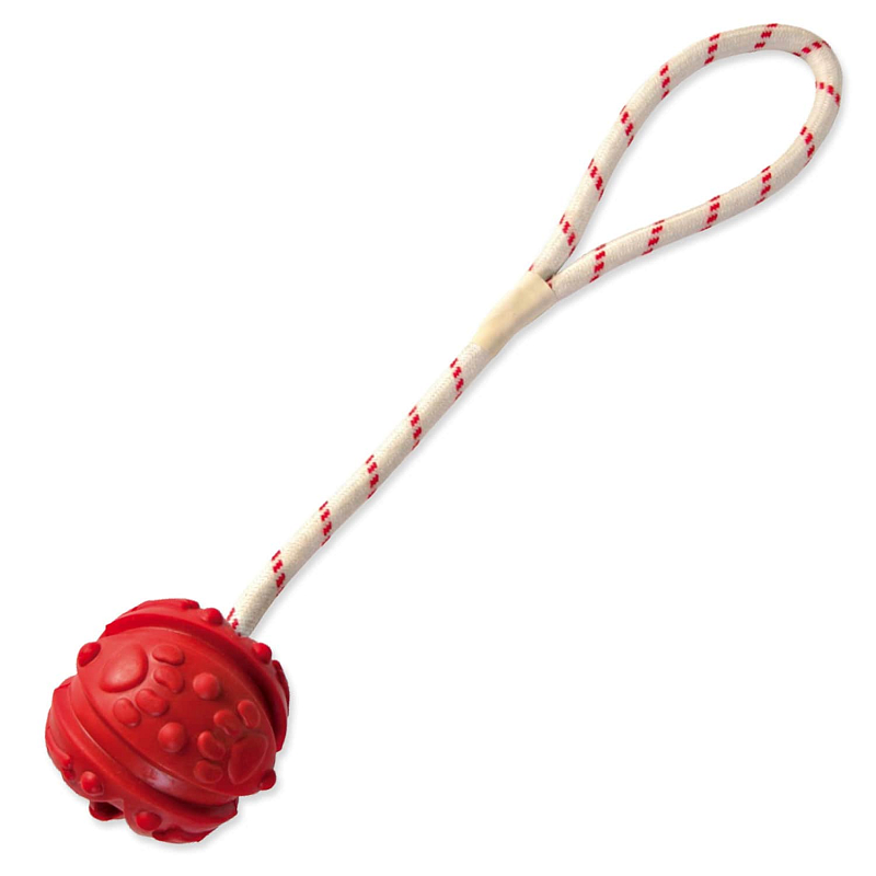 Hračka TRIXIE míček gumový na provaze 4,5 cm 1 ks