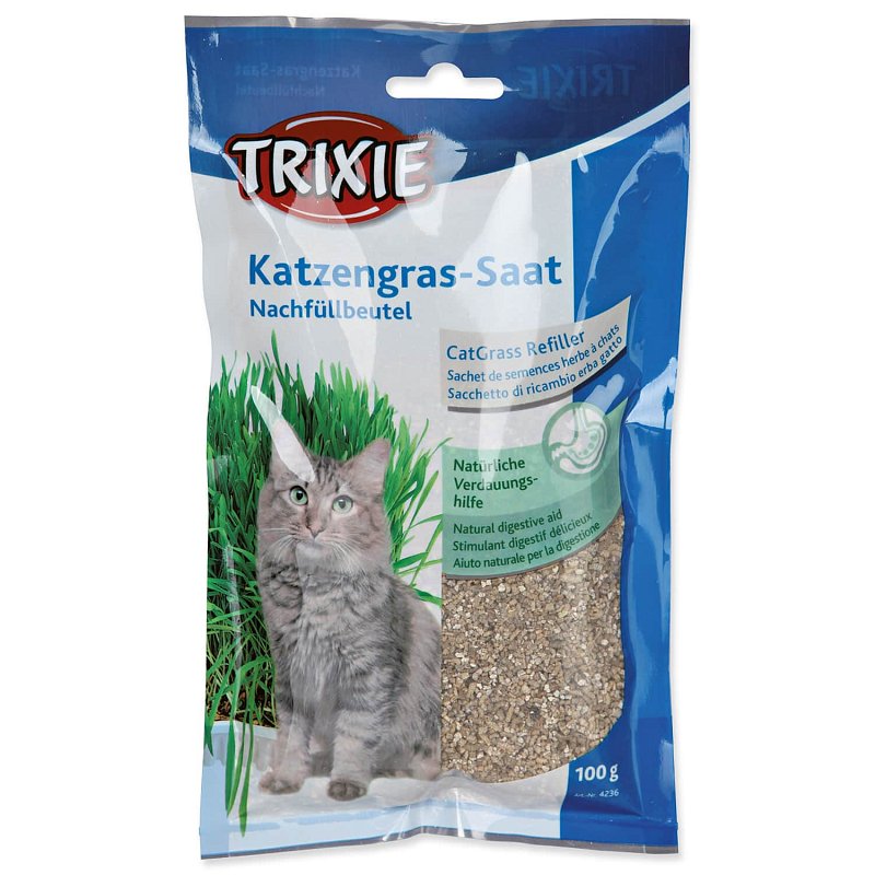 Tráva pro kočky TRIXIE v sáčku 100 g