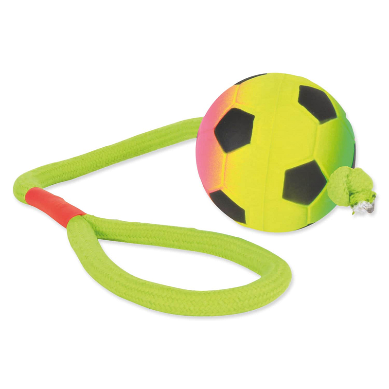 Hračka TRIXIE míček neonový na provaze 30 cm 1 ks
