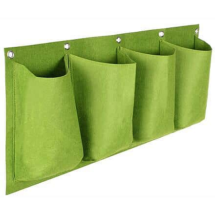 Horizontal Grow Bag 4 textilní květináče na zeď zelená Balení: 1 ks